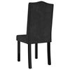 vidaXL Chaises &agrave; manger lot de 2 noir velours
