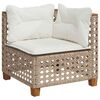 vidaXL Salon de jardin avec coussins 7 pcs beige r&eacute;sine tress&eacute;e