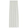 vidaXL Rideau en Voile 2 pcs Cr&egrave;me 225 x 140 cm Polyester