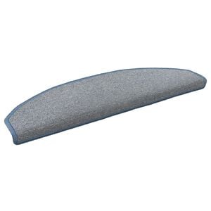 vidaXL Tapis d'escalier auto-adh&eacute;sifs 15 pcs Gris clair et bleu