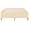 vidaXL Cadre de lit sans matelas cr&egrave;me 120x190 cm tissu