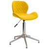 vidaXL Chaises pivotantes &agrave; manger lot de 4 jaune moutarde velours