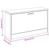 vidaXL Banc &agrave; chaussures 80x24x45 cm Blanc
