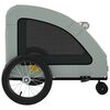 vidaXL Remorque de v&eacute;lo pour animaux de compagnie gris