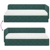 vidaXL Cadre de lit d'angle Vert fonc&eacute; 90 x 200 cm Velours