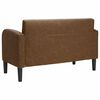 vidaXL Canapé causeuse marron 110 cm similicuir