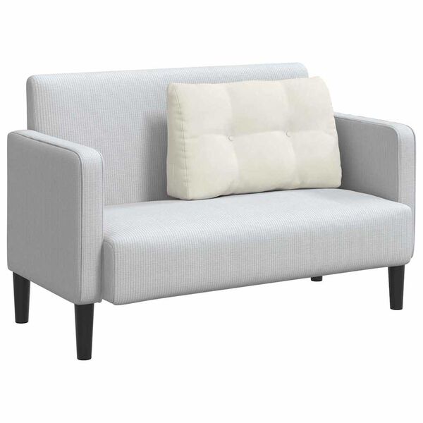vidaXL Coussin de Dos Cr&egrave;me 80 x 24 x 50 cm Velours