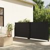 vidaXL Auvent lat&eacute;ral r&eacute;tractable noir 140x1000 cm