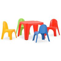 vidaXL Ensemble de table et chaises pour enfants PP