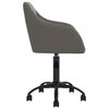 vidaXL Chaises pivotantes &agrave; manger lot de 4 gris fonc&eacute; velours