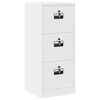 vidaXL Cabinet de Dossier avec tiroir Blanc 45,5 x 42 x 106,5 cm