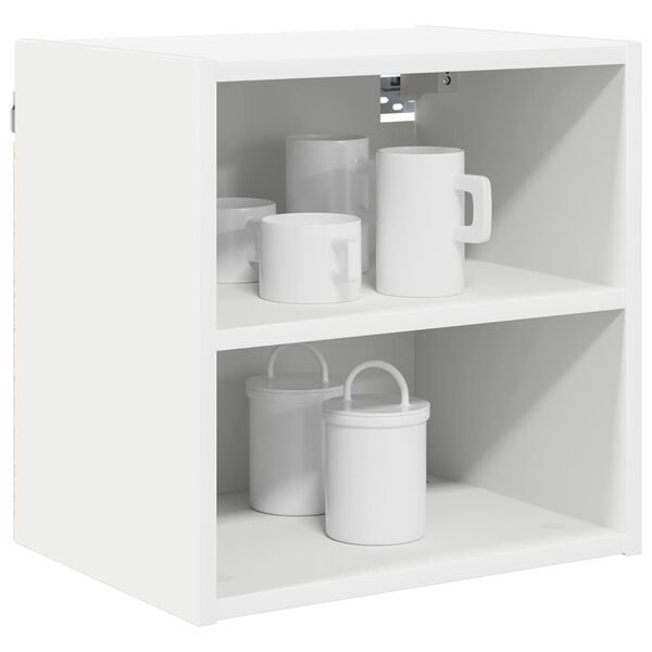 vidaXL Armoire suspendue Blanc 40 x 29,5 x 40 cm Bois d'ing&eacute;nierie