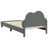 vidaXL Cadre de lit avec t&ecirc;te de lit Gris clair 90 x 200 cm PU