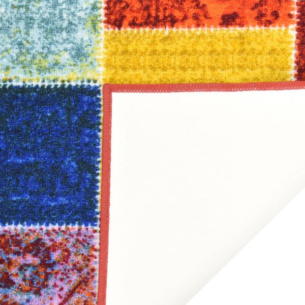 vidaXL Tapis de couloir Multicolore 80x500 cm