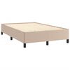 vidaXL Sommier &agrave; lattes de lit avec matelas LED cappuccino 120x190 cm