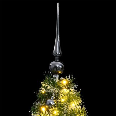 vidaXL Sapin de Noël artificiel 150 LED&boules&neige floquée 150 cm