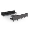 vidaXL Salon de jardin 9 pcs avec coussins R&eacute;sine tress&eacute;e Gris fonc&eacute;