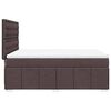 vidaXL Sommier &agrave; lattes de lit avec matelas Marron fonc&eacute; 140x200 cm