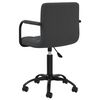vidaXL Chaise pivotante de salle &agrave; manger Noir Velours