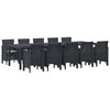 vidaXL Ensemble de salle &agrave; manger pour jardin 11 pc