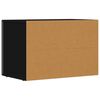 vidaXL Meuble TV Noir 60 x 35 x 40 cm Bois d'ing&eacute;nierie