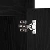 vidaXL Armoire de chevet LED 2 pcs Ch&ecirc;ne noir 38 x 34 x 61 cm