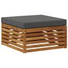 vidaXL Pouf d'Ext&eacute;rieur Bois d'Acacia Massif Naturel