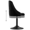 vidaXL Chaises &agrave; manger lot de 2 Noir Velours