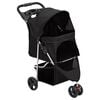 vidaXL Poussette pour chien pliante Noir 80x46x98 cm Tissu Oxford