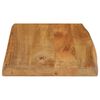 vidaXL Dessus de table 50x40x2,5 cm bord vivant bois massif manguier