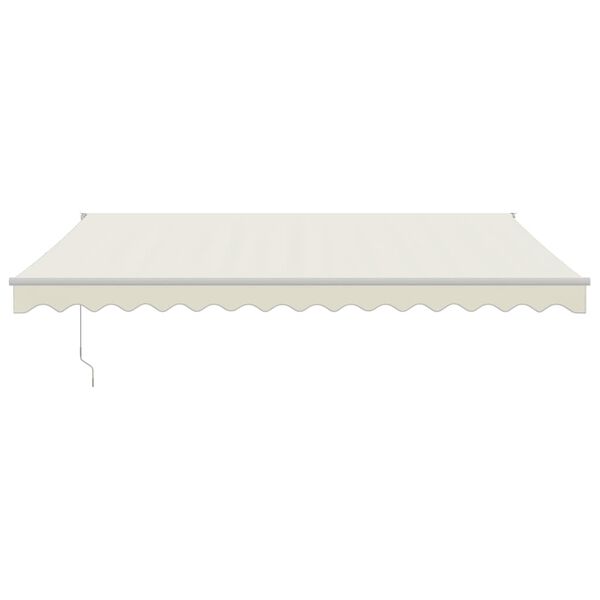 vidaXL Auvent r&eacute;tractable cr&egrave;me 4x3 m tissu et aluminium