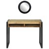 vidaXL Table de Toilette avec &eacute;tag&egrave;re Marron Bois de manguier massif