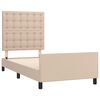 vidaXL Cadre de lit sans matelas cappuccino 100x200 cm similicuir
