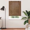 vidaXL Store enrouleur avec des rideaux Marron 110 x 220 cm Bambou