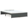vidaXL Cadre de lit sans matelas gris bois massif 120x190 cm