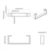 vidaXL Pieds de meuble 2 pcs Noir 311 x 40,5 x 100 mm Fer