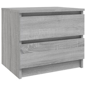 vidaXL Table de chevet Sonoma gris 50x39x43,5 cm Bois d'ing&eacute;nierie
