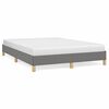 vidaXL Cadre de lit sans matelas gris fonc&eacute; 160x200 cm tissu