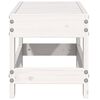 vidaXL Repose-pied de jardin blanc 62x30x32 cm bois de pin massif
