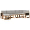 vidaXL Ensemble de canap&eacute;s d'ext&eacute;rieur 7 pcs Naturel et gris clair