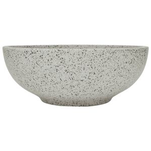 vidaXL Vasque &agrave; poser gris rond &Phi;41x14 cm c&eacute;ramique