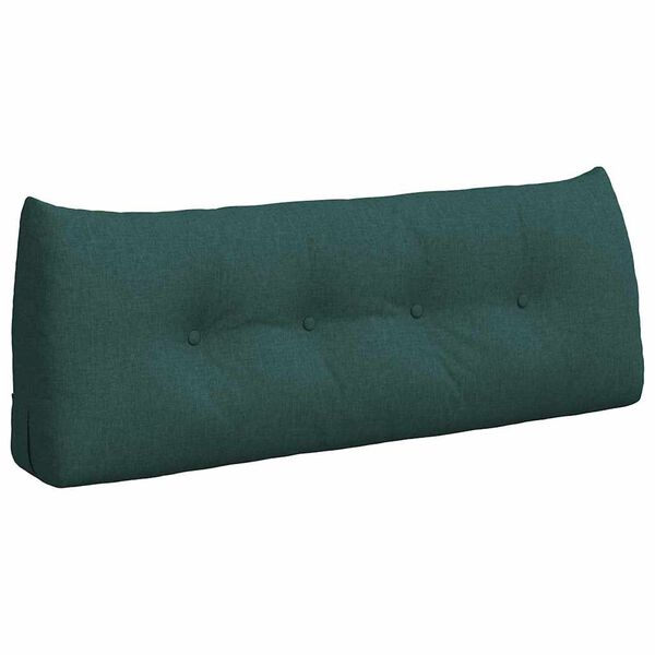 vidaXL Coussin de Dos Vert fonc&eacute; 120 x 24 x 50 cm tissu