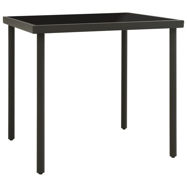 vidaXL Mobilier de salle &agrave; manger d'ext&eacute;rieur 5 pcs Acier