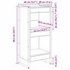 vidaXL Biblioth&egrave;que Gris Sonoma 80 x 30 x 155 cm Bois d'ing&eacute;nierie