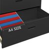 vidaXL Classeur Anthracite 90x46x164 cm Acier