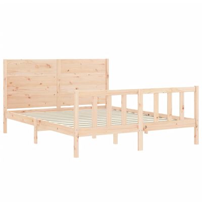 vidaXL Cadre de lit sans matelas bois de pin massif