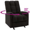 vidaXL Fauteuil inclinable Noir Tissu