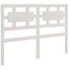 vidaXL T&ecirc;te de lit blanc 185,5x4x100 cm bois massif de pin