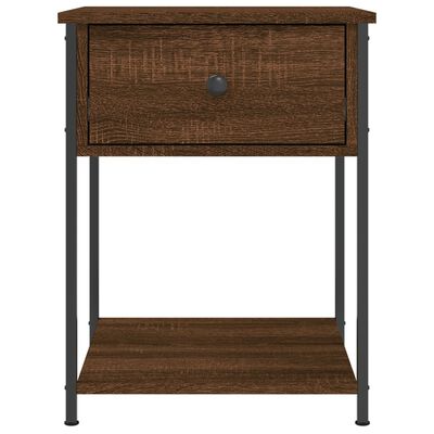 vidaXL Tables de chevet 2 pcs chêne marron 44x45x58 cm bois ingénierie