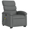 vidaXL Fauteuil inclinable de massage &eacute;lectrique Gris fonc&eacute; Tissu